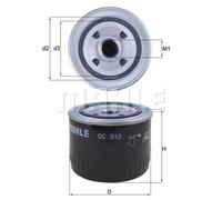 MAHLE OC 312 Oil filter