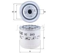 Oil Filter OC313 Mahle 30887496 3473645 34736454 78497901 Top Quality Guaranteed