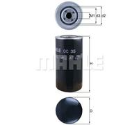 Oil filter Spin-on Filter OC 35 KNECHT for MERCEDES-BENZ IVECO VOLVO SCANIA MAN