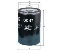 MAHLE ORIGINAL OC 47 OF Oil filter