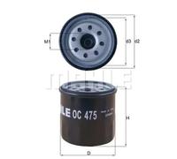 Oil filter Spin-on Filter OC 475 MAHLE for MAZDA RENAULT KIA DACIA NISSAN AIXAM