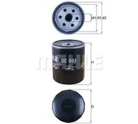 Genuine MAHLE Replacement Screw-on Engine Oil Filter OC 501 OC501