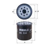 Oil filter Spin-on Filter OC 534 KNECHT for TOYOTA DAIHATSU DAEWOO SUZUKI GEELY