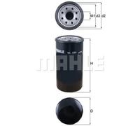 Oil filter Spin-on Filter OC 584 KNECHT for ISUZU TROOPER III RODEO I