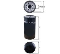 Oil filter Spin-on Filter OC 584 KNECHT for ISUZU TROOPER III RODEO I