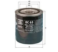 Oil filter Spin-on Filter OC 65 MAHLE for FORD FIAT TATA