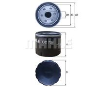MAHLE OC 727 Oil filter