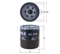 GENUINE MAHLE OIL FILTER ELEMENT - OC976