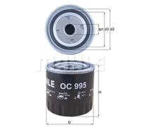 Oil filter Spin-on Filter OC 995 MAHLE for NISSAN RENAULT SUZUKI INFINITI
