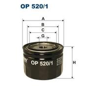 Oil filter Spin-on Filter OP 520/1 FILTRON for FORD RENAULT PININFARINA LADA ZAZ