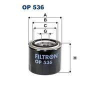Oil filter Spin-on Filter OP 536 FILTRON