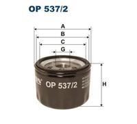 Oil filter Spin-on Filter OP 537/2 FILTRON for FIAT ALFA ROMEO LANCIA