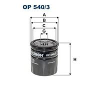 Oil filter Spin-on Filter OP 540/3 FILTRON for ALFA ROMEO FIAT JEEP PEUGEOT OPEL