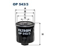 Oil filter Spin-on Filter OP 543/3 FILTRON for FORD TRANSIT V363 Van
