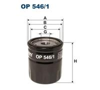 Oil filter Spin-on Filter OP 546/1 FILTRON for FORD FOCUS II FOCUS C-MAX S-MAX