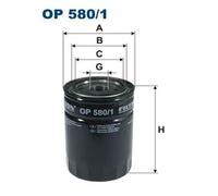 Oil filter Spin-on Filter OP 580/1 FILTRON for LAND ROVER