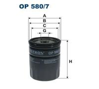 Oil filter Spin-on Filter OP 580/7 FILTRON for ROVER AUSTIN LAND ROVER LOTUS FSO