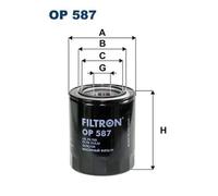 Oil filter Spin-on Filter OP 587 FILTRON for MITSUBISHI MAZDA PROTON HYUNDAI KIA