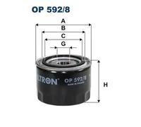 Oil filter Spin-on Filter OP 592/8 FILTRON for UAZ FIAT IVECO YAMAHA KARSAN