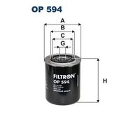 Oil filter Spin-on Filter OP 594 FILTRON for RENAULT FIAT OPEL CITROËN PEUGEOT