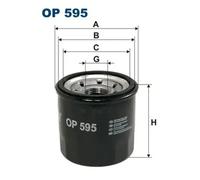 Oil filter Spin-on Filter OP 595 FILTRON for MAZDA NISSAN SUBARU KIA FORD HONDA