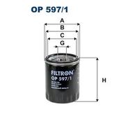 Oil filter Spin-on Filter OP 597/1 FILTRON for MAZDA CX-7 3 3 Saloon CX-5 CX-3