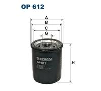 Oil filter Spin-on Filter OP 612 FILTRON for NISSAN INFINITI