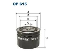 Oil filter Spin-on Filter OP 615 FILTRON for OPEL AUSTIN BITTER IRMSCHER