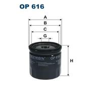 Oil filter Spin-on Filter OP 616 FILTRON for VW SEAT SKODA