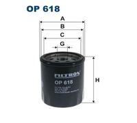 Oil filter Spin-on Filter OP 618 FILTRON for TOYOTA LEXUS DAIHATSU VW LOTUS MINI