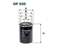 Oil filter Spin-on Filter OP 620 FILTRON for CITROËN KIOTI