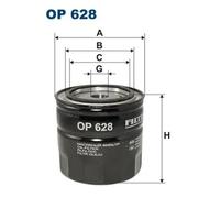 FILTRON OP 628 Oil filter