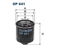 Oil filter Spin-on Filter OP 641 FILTRON for VW SEAT SKODA AUDI