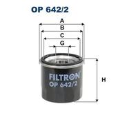 Oil filter Spin-on Filter OP 642/2 FILTRON for RENAULT DACIA AIXAM NISSAN