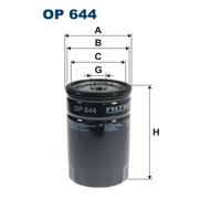 Oil filter Spin-on Filter OP 644 FILTRON for JEEP CHRYSLER OPEL PLYMOUTH LDV LTI