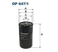 FILTRON OP 647/1 Oil filter