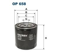 Oil filter Spin-on Filter OP 658 FILTRON for JEEP WRANGLER CHEROKEE CJ5 - CJ8