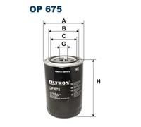 Oil filter Spin-on Filter OP 675 FILTRON for MAZDA B-SERIE