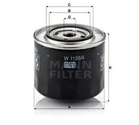 Oil filter Spin-on Filter W 1126 MANN-FILTER