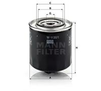 Oil filter Spin-on Filter W 1130/1 MANN-FILTER for AUDI VW FORD SAME