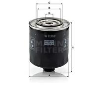 MANN-FILTER W 1130/2 Oil Filter - for Cars + Transporters