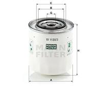 Oil filter Spin-on Filter W 1130/3 MANN-FILTER for VOLVO 850 850 Estate S70
