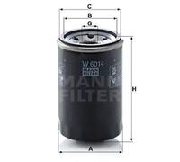 Mann Filter Oil Filter W 6014 Spin-on for Alfa Romeo Giulietta 4C
