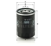 Oil filter Spin-on Filter W 610/1 MANN-FILTER for SUZUKI FIAT VW SUBARU