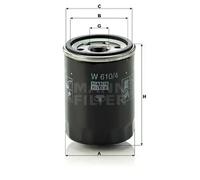Oil filter Spin-on Filter W 610/4 MANN-FILTER for NISSAN INFINITI
