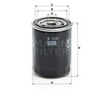 Oil filter Spin-on Filter W 7041 MANN-FILTER for NISSAN SUBARU FORD INFINITI
