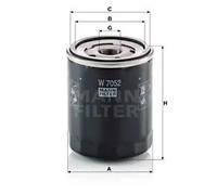 Oil filter Spin-on Filter W 7052 MANN-FILTER for VW MULTIVAN Mk V