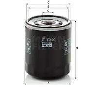 Oil filter Spin-on Filter W 7062 MANN-FILTER for VW AUDI SKODA SEAT