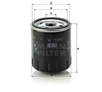 Oil filter Spin-on Filter W 712/47 MANN-FILTER for RENAULT ALPINE