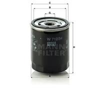 Oil filter Spin-on Filter W 712/54 MANN-FILTER for SEAT VW SKODA